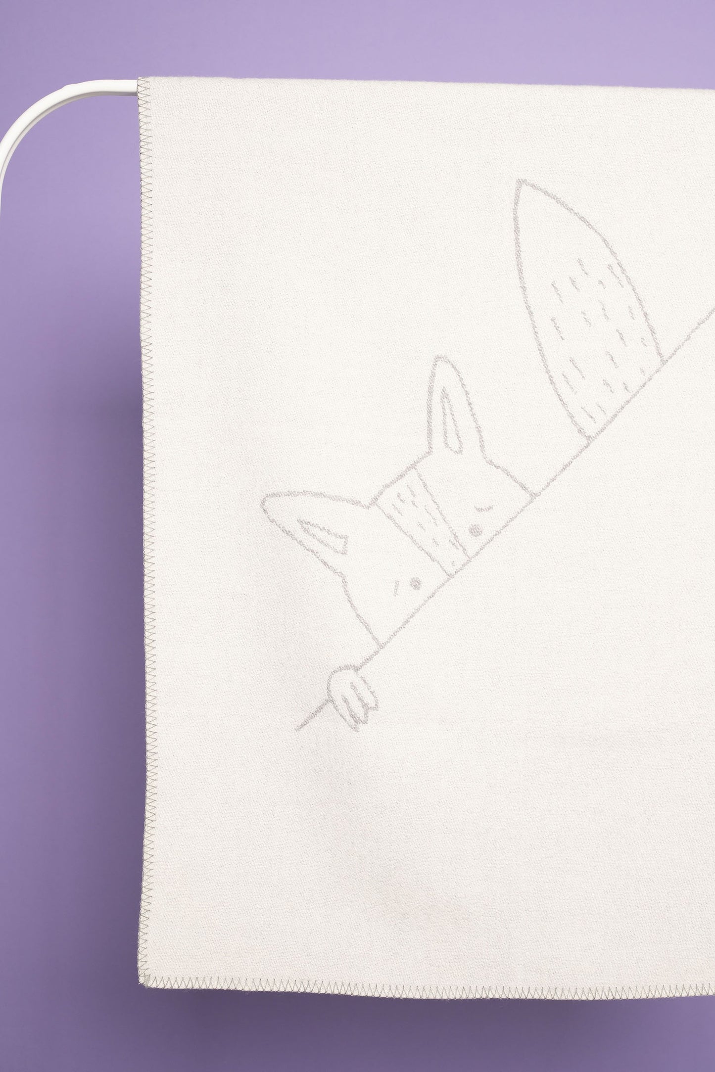 Merino baby blanket - Fox
