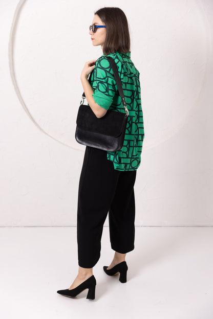 ASTORIA handbag - Black Suede