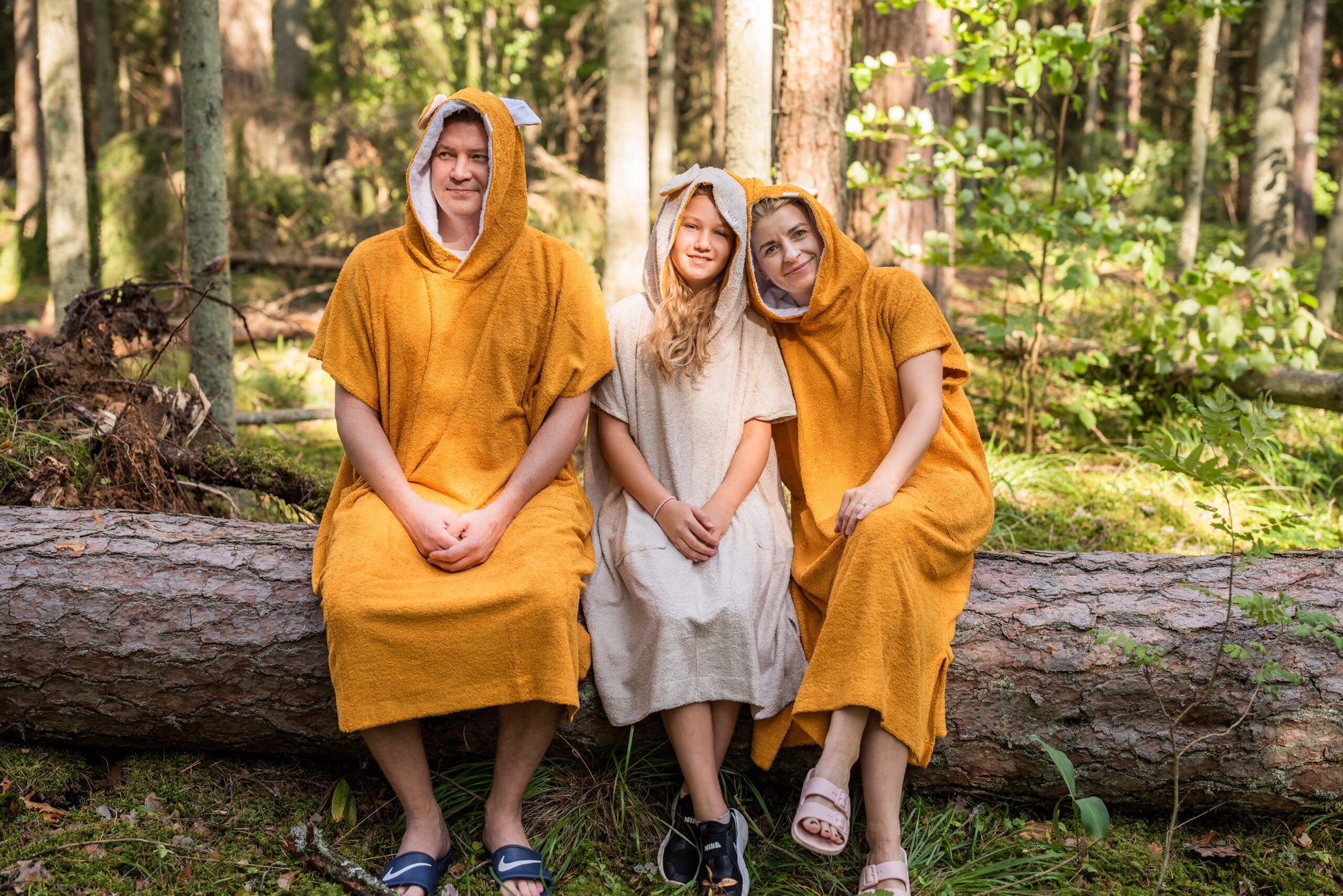 Short-Sleeve Poncho TEDDY for Adults - Bamboo Terry