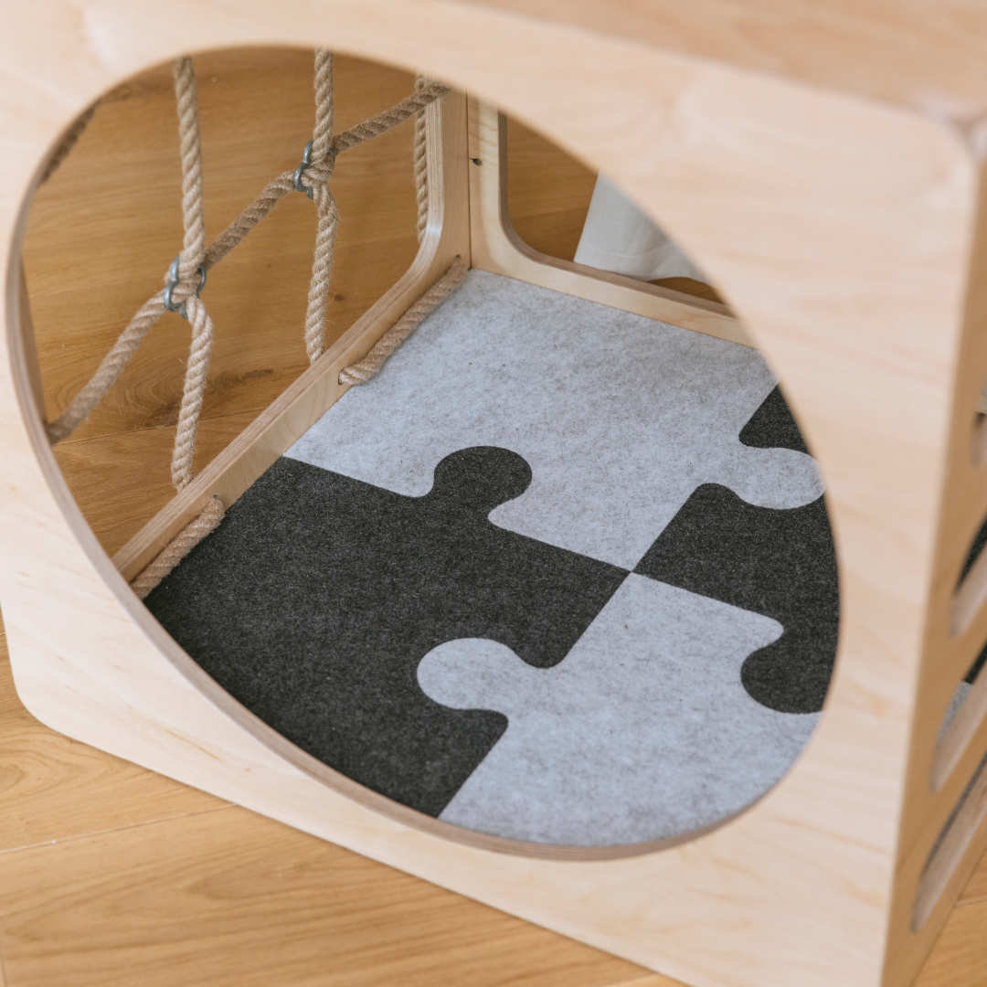 CUBITRI® Climbing Play Cube With Wooden Window