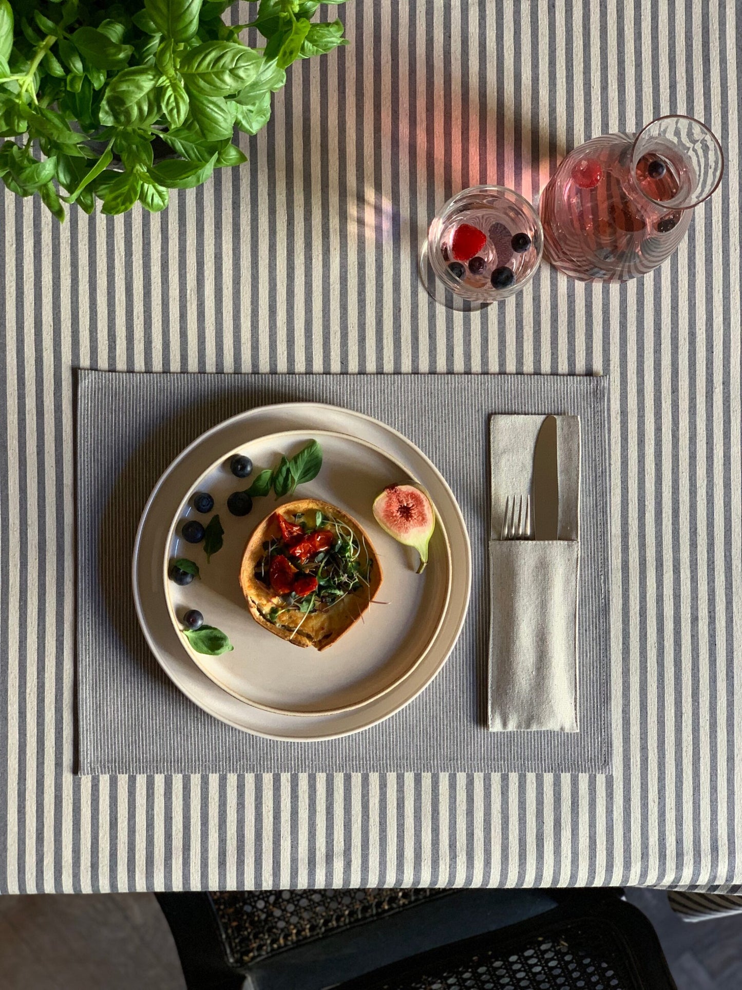 Rectangular Tablecloth, Recycled Fabric - Nord 1