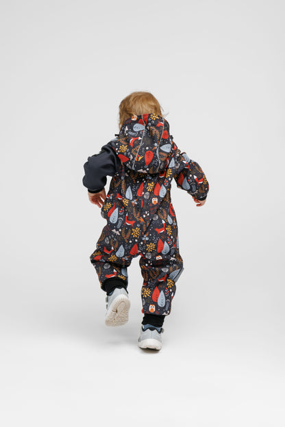 Softshell Onesie for Kids - FOREST