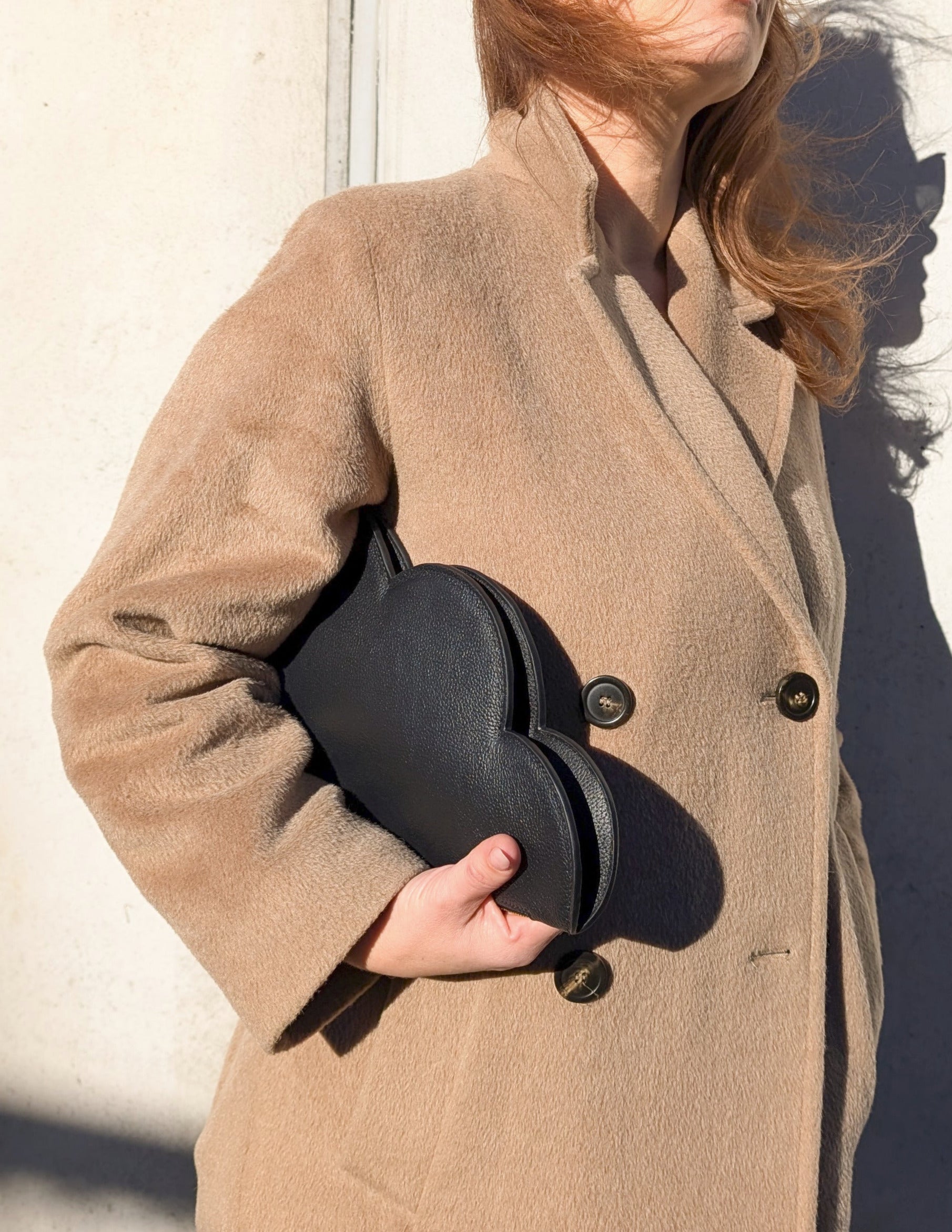 Leather Clutch Bag Cloud