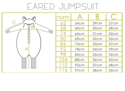 Baby Jumpsuit with Hood - Bear in Glasses on Peach Print