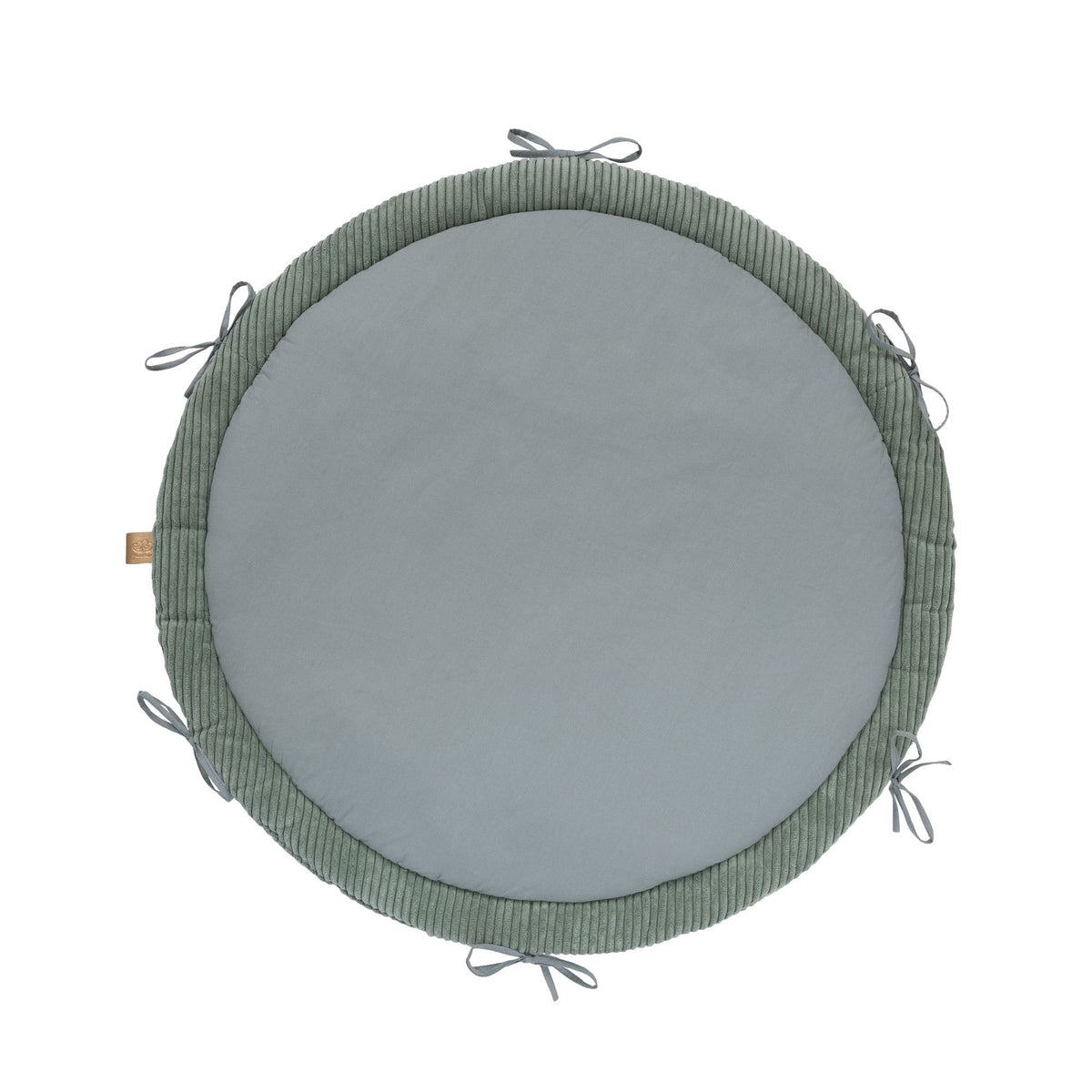 Baby Nest & Play Mat With Crib Bumper Braid - Olive Green