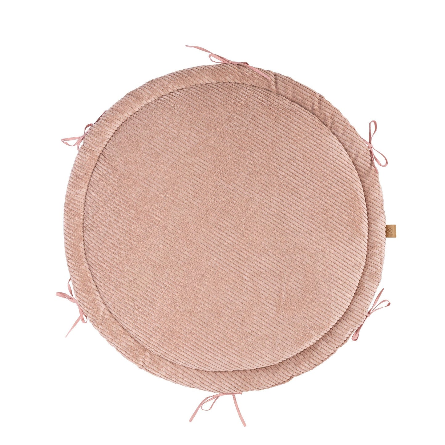 Baby Nest & Play Mat With Crib Bumper Braid - Powder Pink