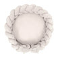 Baby Nest & Play Mat With Crib Bumper Braid - Vanilla