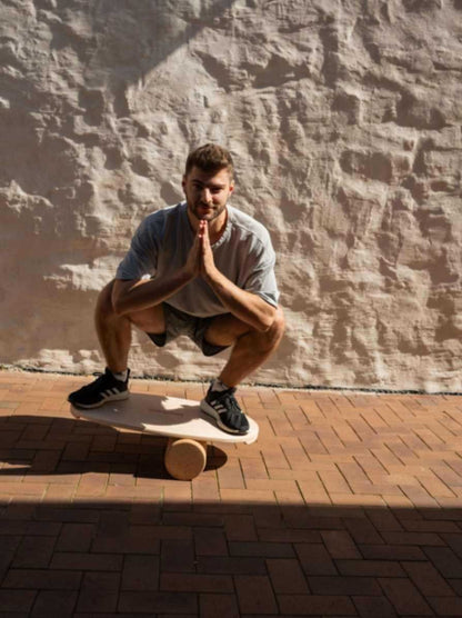 Round Balance Board With Exercise Roll - No Logo