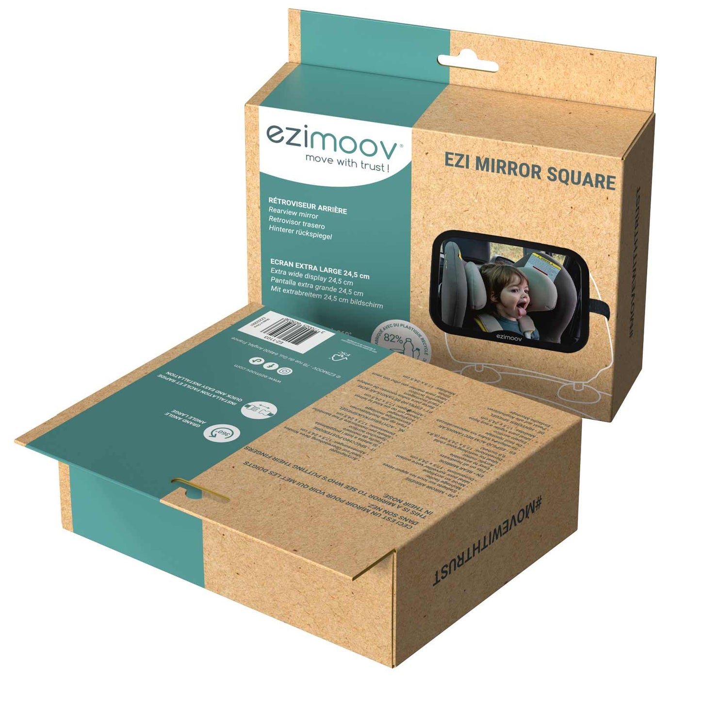 Back Seat Car Mirror 360° Adjustable
