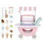 Wooden Ice Cream Shop With Cart