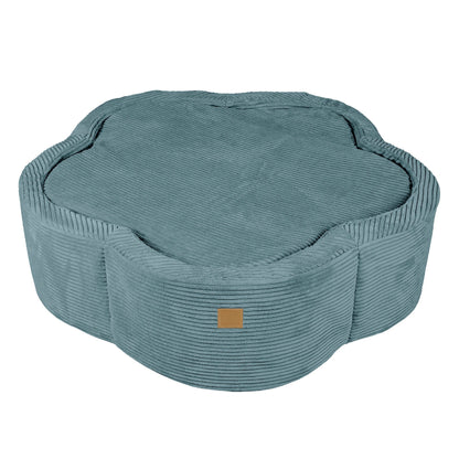 Foam Baby Ball Pit - Aesthetic Turquoise Flower