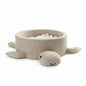 Foam Baby Ball Pit Without Balls - Turtle Oat Biscuit Beige Boucle