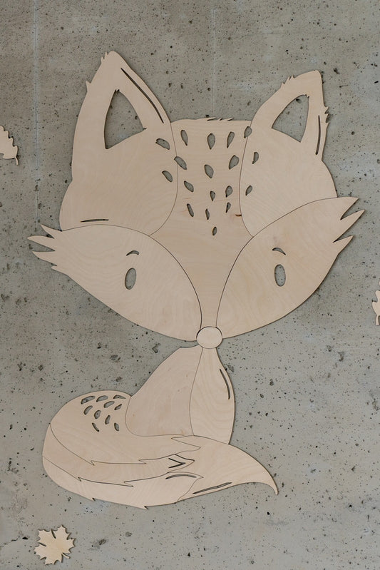 Fox Forest Animal - Wooden Wall Decoration