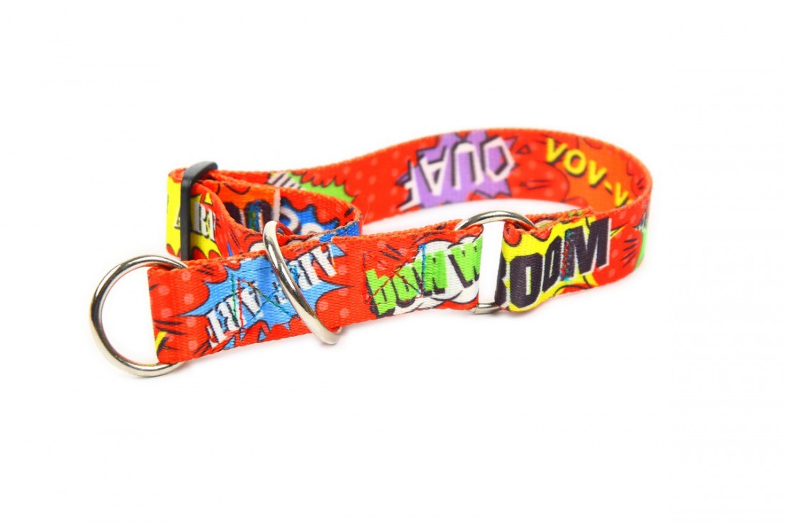 Half Chocke Collar - Red Graffiti