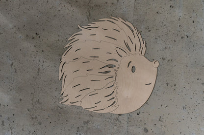 Hedgehog Forest Animal - Wooden Wall Decoration