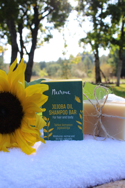 Jojoba Oil Shampoo Bar – Normal & Dry Hair, 100g