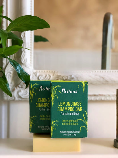 Lemongrass Shampoo Bar – Sensitive Scalp, 100g