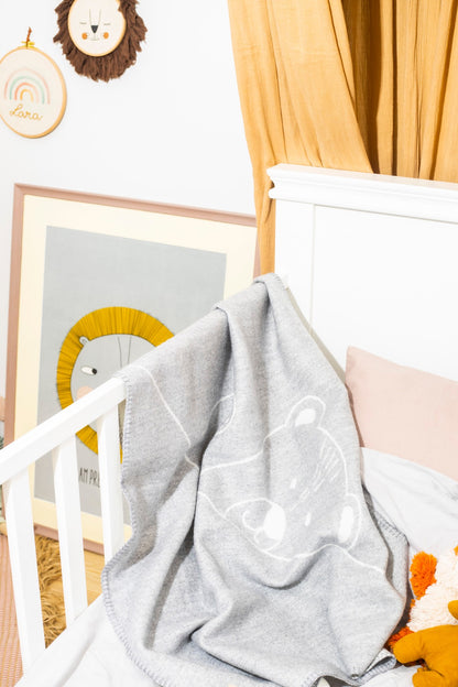 Merino baby blanket - Teddy