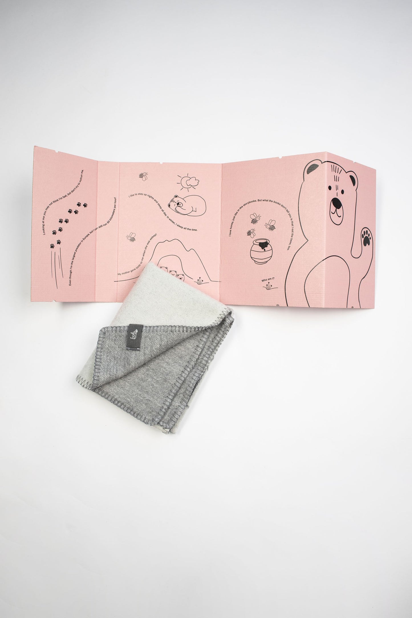 Merino baby blanket - Teddy