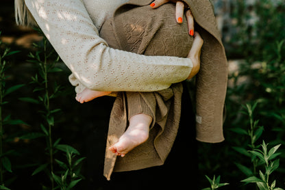 Merino wool baby blanket HAPPINESS