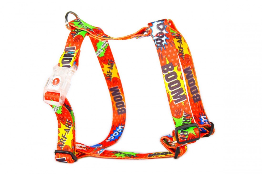 Nylon Harness – Red Graffiti
