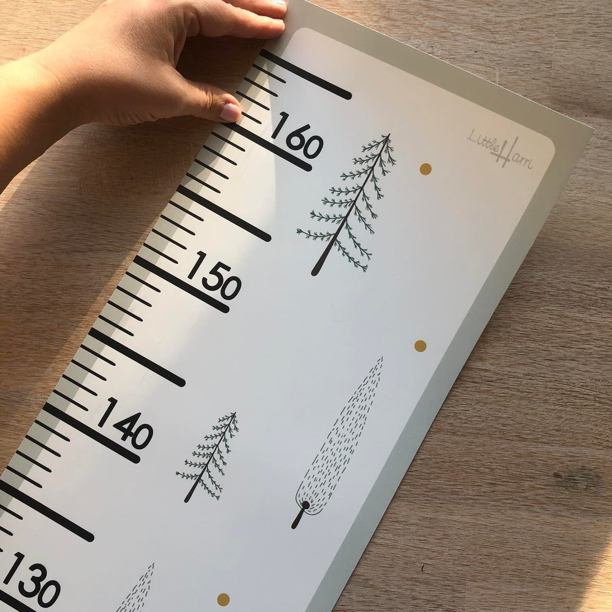 Paper Growth Chart For Kids - Fir Trees