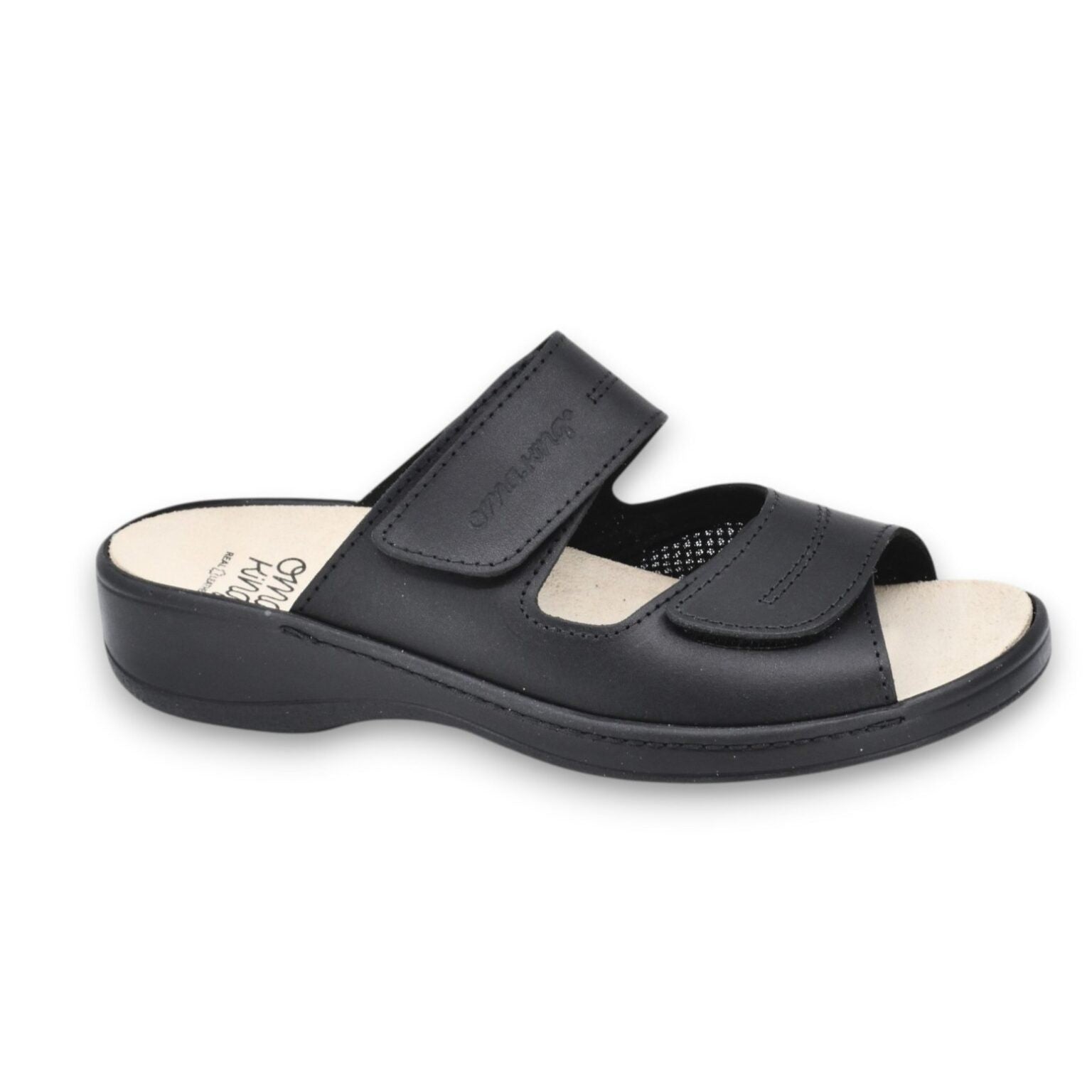 Professional Heel-Cushioned Sandals - Black