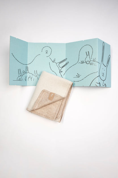 Merino baby blanket - Rabbit