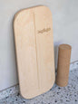 Rectangular Balance Board With Exercise Roll - Side Logo