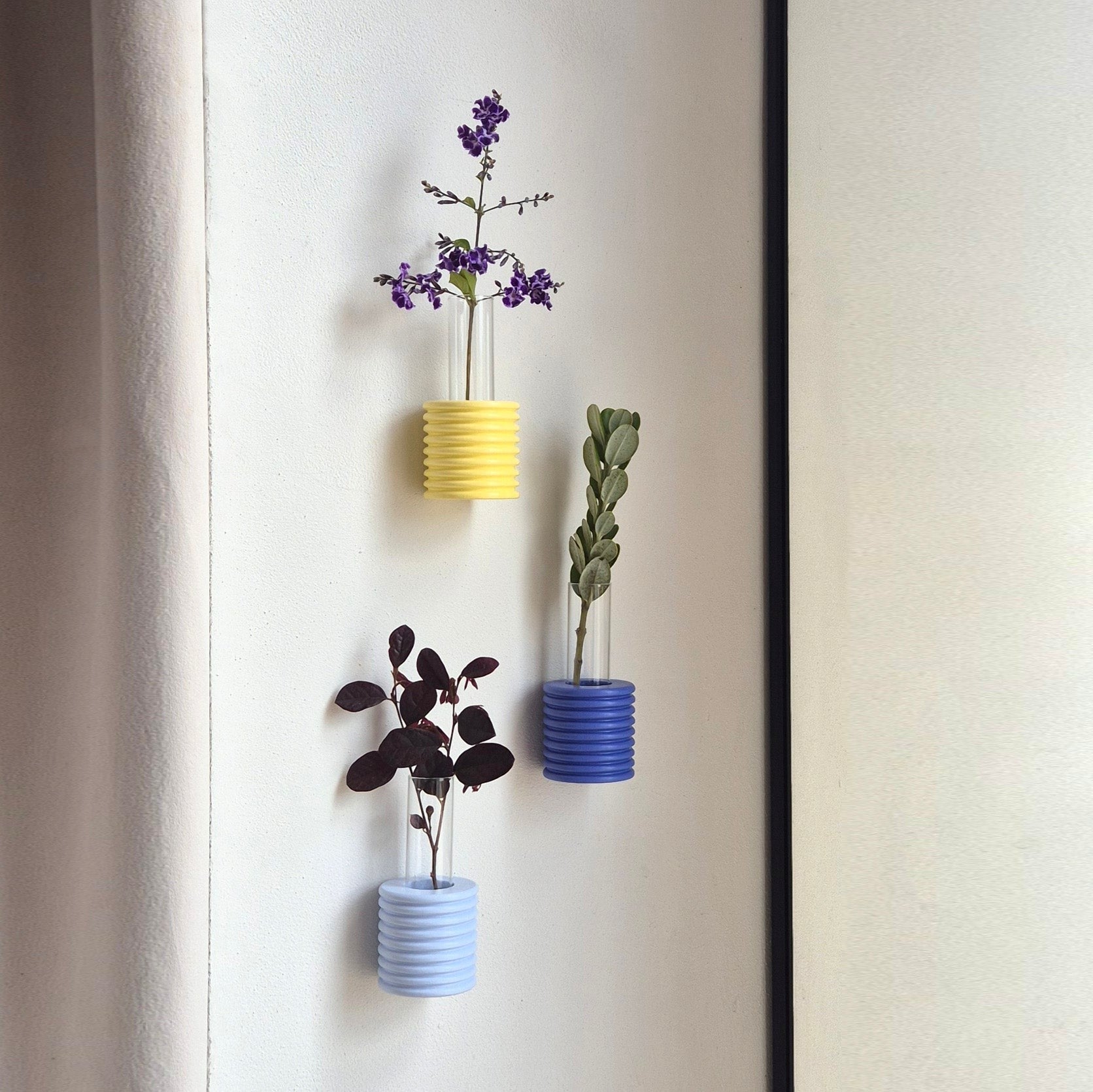 Ribble Wall Vase – Yellow