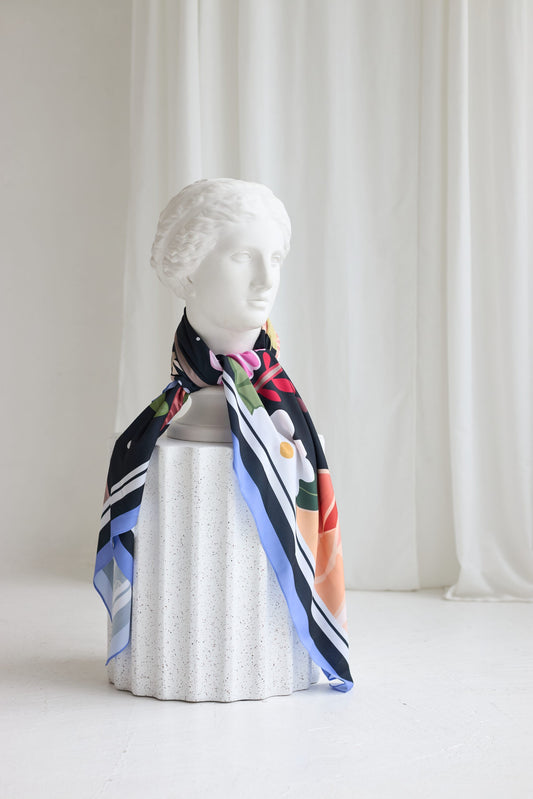 Scarf Curly Summer Night