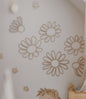 Set of 6 Wooden Flowers Wall Decoration - Daisies