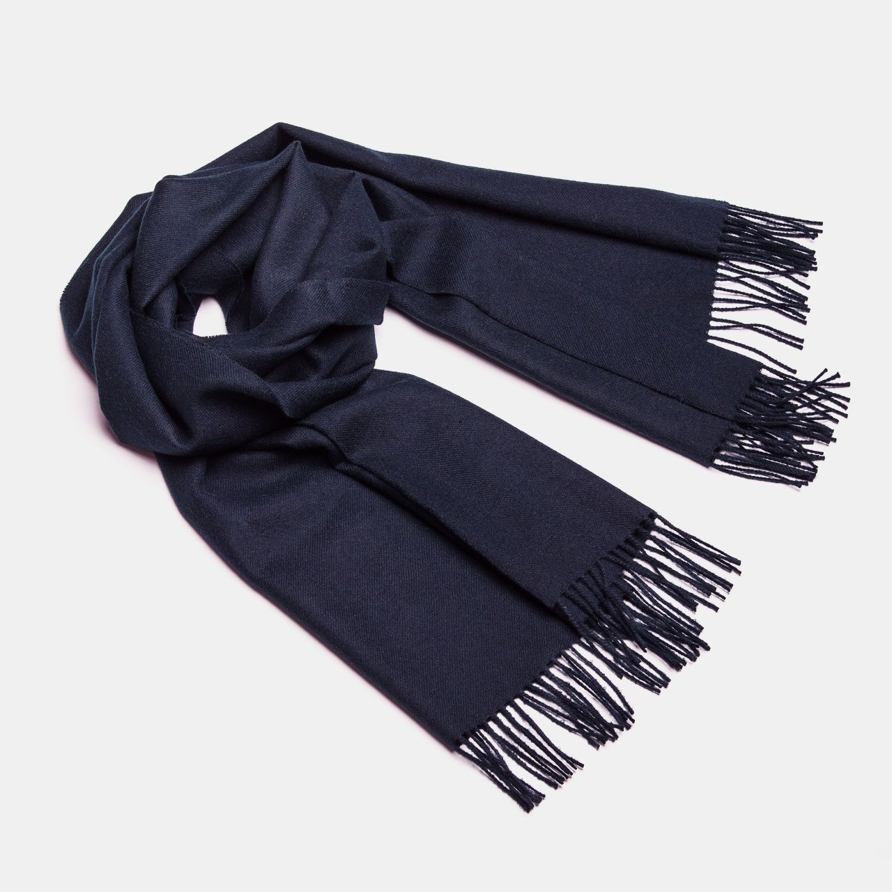 Natural Baby Alpaca Maxi-Scarf with Fringes