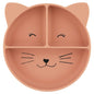 Silicone Divided Suction Plate for Kids - Mrs. Cat