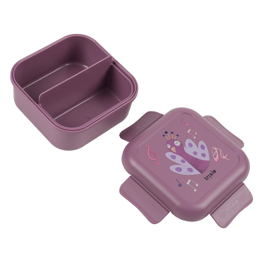 Snack box with clips - Ballerina Mrs. Peacock