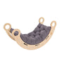 Snug Rocker for Kids - Natural With Grey Pillow