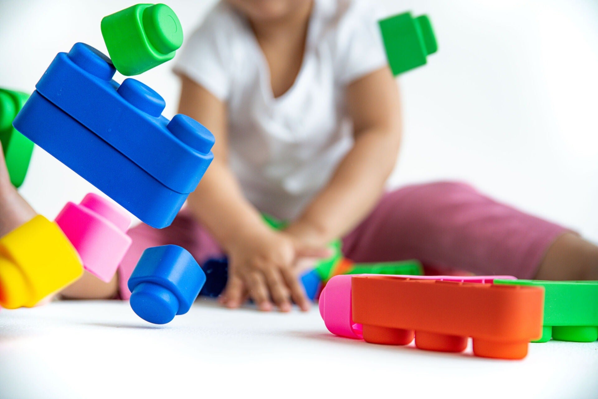 Soft Blocks Set With Wheels - 21 pcs 