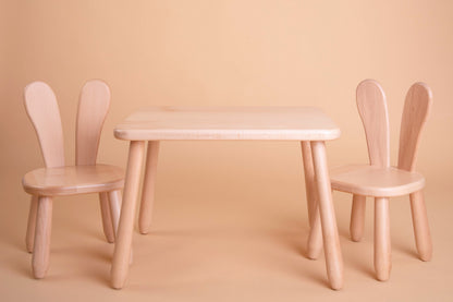 Table and 2 chair set - Bunny