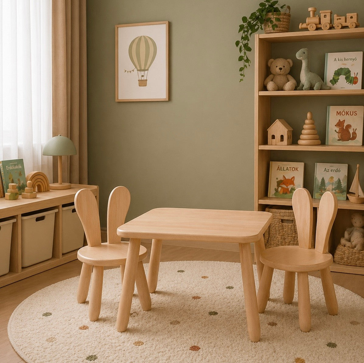 Table and 2 chair set - Bunny