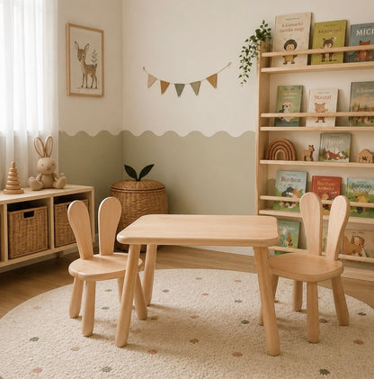 Table and 2 chair set - Bunny