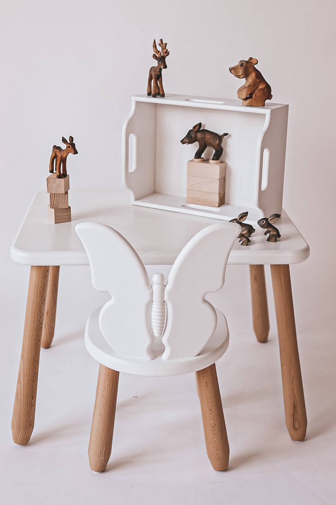 Table and 2 chair set - Butterfly
