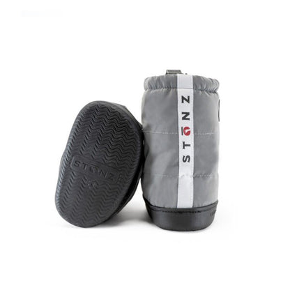 Toddler Puffer Booties - Reflective Silver