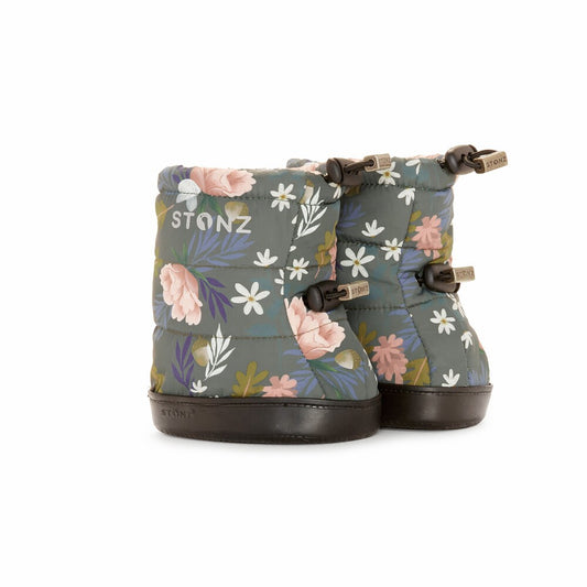 Toddler Puffer Booties - Woodland