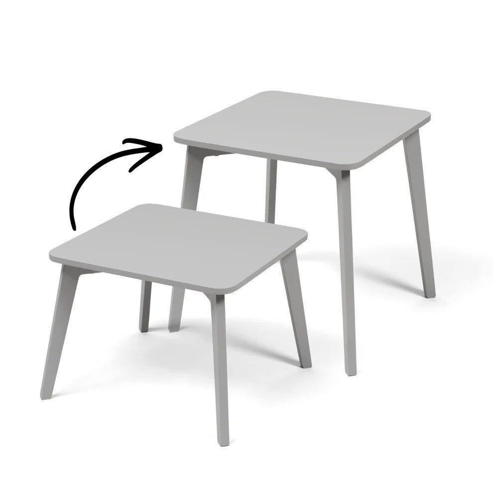 TULLA - Height-extendable Kids Table - Grey
