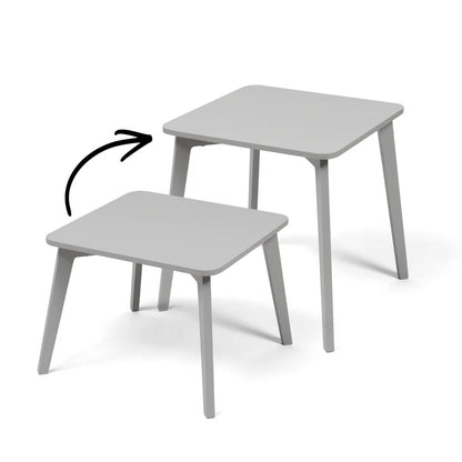 TULLA - Height-extendable Kids Table - Grey