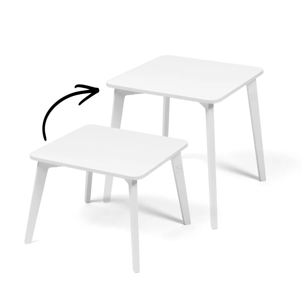 TULLA - Height-extendable Kids Table - White