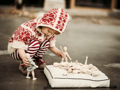 Wooden Beech Doll with Pants