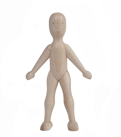 Wooden Beech Doll with Dress