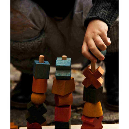 Wooden Fence Puzzle - Colorful