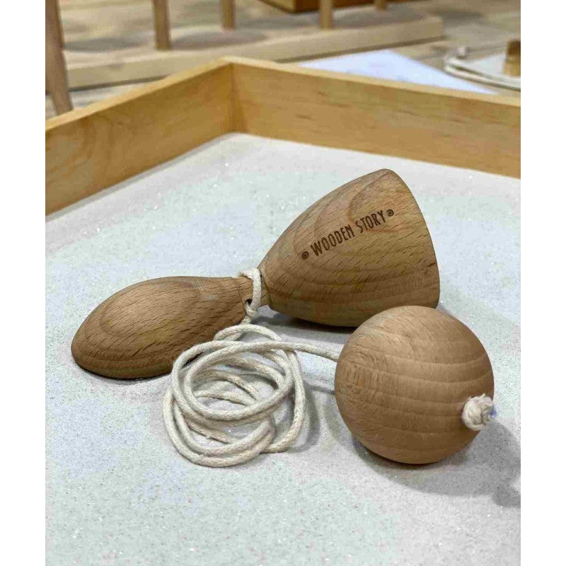 Wooden Swing and Catch Game
